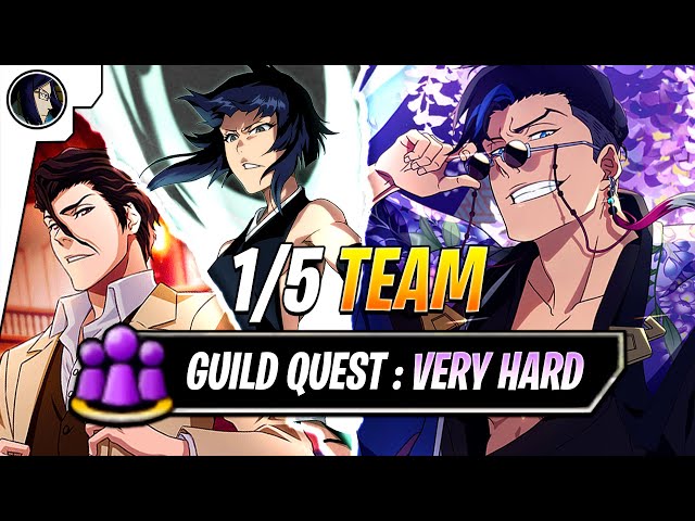 FAST CLEAR !! MY BEST RUN SO FAR IN THE *NEW* VERY HARD GUILD QUEST -  Bleach Brave Souls 