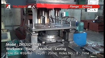 TARWIT multi-spindle drilling machine ZK5232X12 8Y for flange