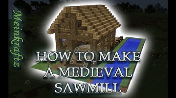 Minecraft - How to build a medieval sawmill Tutorial