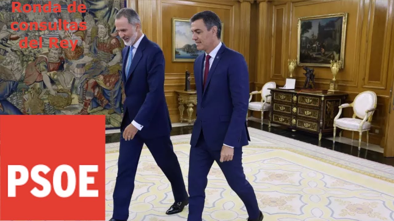 Rondas de consulta del Rey: Rueda de prensa de Pedro Sánchez del PSOE ...