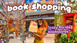 come BOOK SHOPPING with me in FLORIDA *cozy bookstores*
