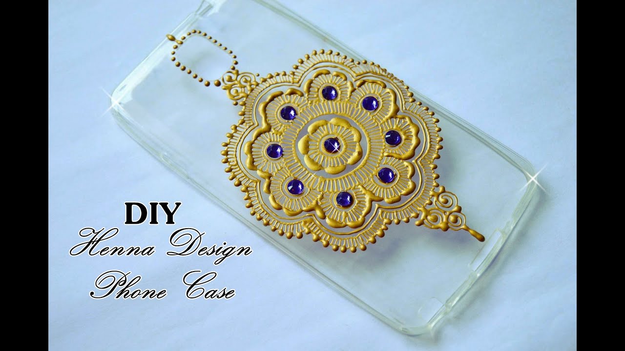 DIY Henna Design Phone Cover || Samia Hasanat