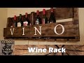 Wine Rack  DIY | step by step how to make a rustic wall wine rack with a pallet