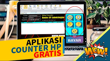 Aplikasi Kasir Konter GRATIS -  Servis, Transaksi (Souvenir, Pulsa, Token,  Bayar PLN) | Excel VBA