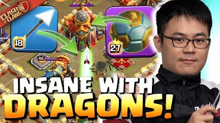 JAGA maxes out SPIKY BALL for this GIANT ARROW Dragon Attack! Clash of Clans