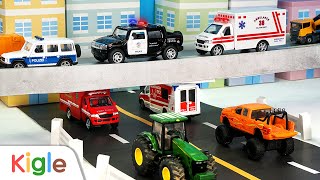 Menerobos Kemacetan Lalu Lintas | Ambulans Mobil Polisi Tim Penyelamat Mobil | Kigle TV Indonesia