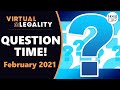 Question Time Live!  (February 2021)