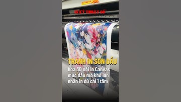 In tranh Canvas 3D nổi vẽ hoa phong cách sơn dầu, acrylic - In Kỹ Thuật Số Since 2006