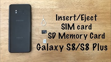 How to insert/eject SIM / SD Memory card Galaxy S8/S8 plus
