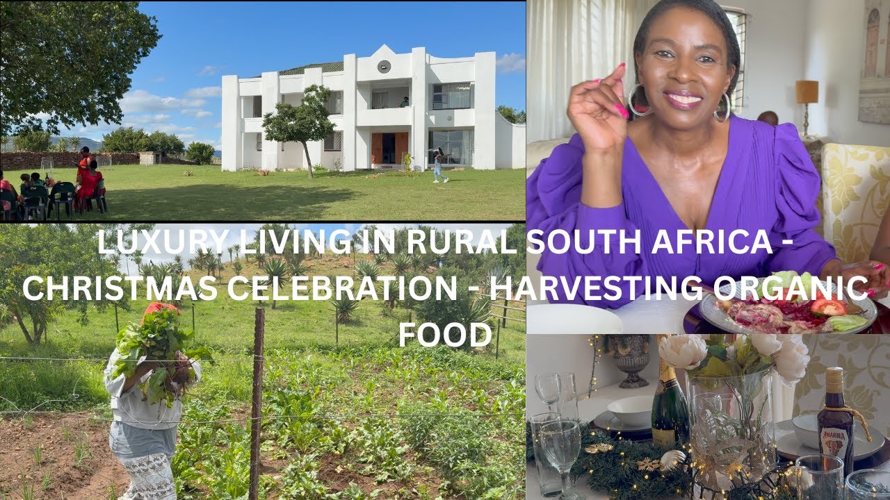 Роскошная жизнь в сельской местности Южной Африки | Празднование Рождества | Сбор органических пр...
