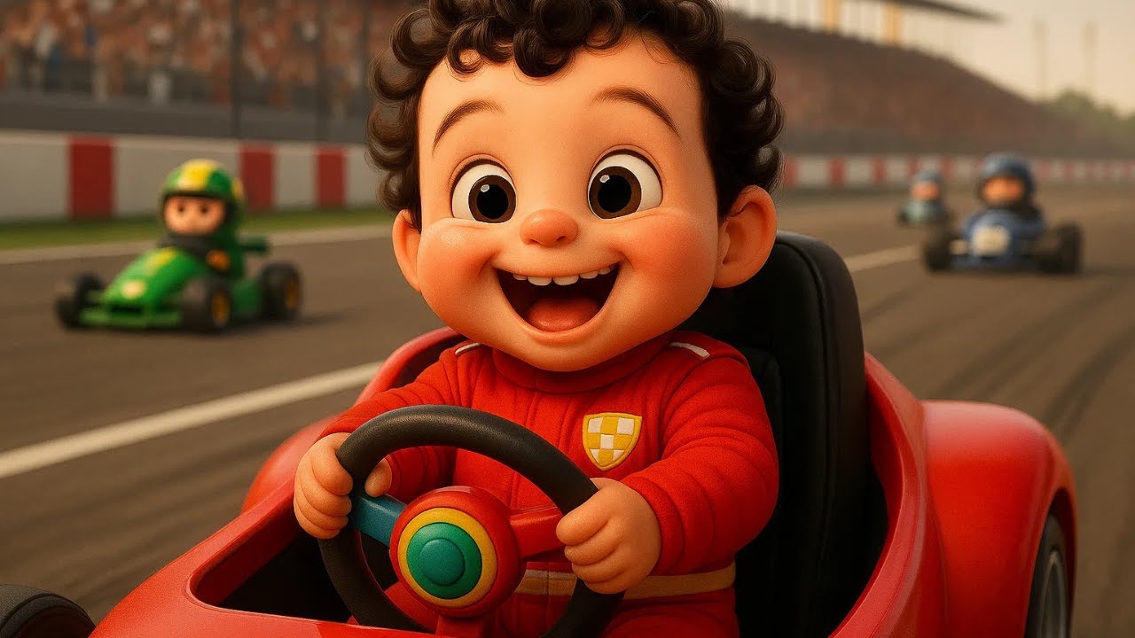Baby Racing Car 🏎️ Car Song for Kids | Fast Racing Adventure 🚗 - YouTube