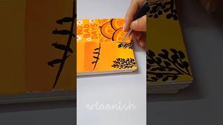Yellow Orange Aesthetic Mood Board 💛🧡|Soft Aesthetic Pinterest Inspired Art #moodboard #easyart