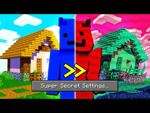 I added SUPER SECRET SETTINGS to Minecraft...