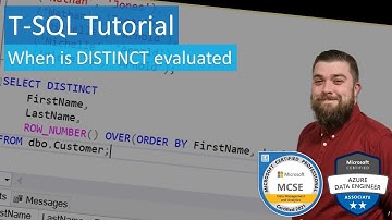 T-SQL Tutorial - When is DISTINCT evaluated
