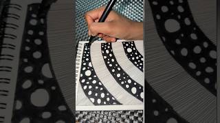 Day 47 of ✍️🌀Simple zentangle| doodle art tutorials #zentangle #doodle #art #aesthetic #shorts