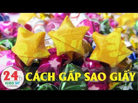 Video Cách Gấp Ngôi Sao Giấy Đơn Giãn l 24h Khéo Tay Chanel - youtube