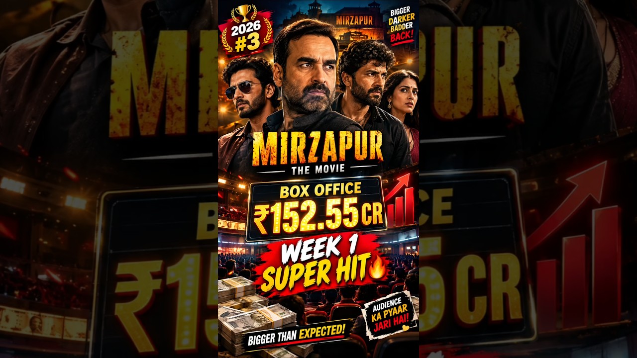 Mirzapur The Movie ने मचाया तहलका! 😱 ₹152.55 Cr Week 1 | 2026 की #3 फिल्म 🔥