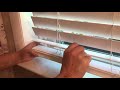 Don’t cut those strings!! How *not* to shorten your cordless 2” faux wood Venetian blinds