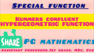 KUMMERS CONFLUENT HYPER GEOMETRIC FUNCTION BY POOJA GUPTA