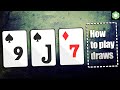 How To Play Draws in Poker - A Little Coffee with Jonathan Little