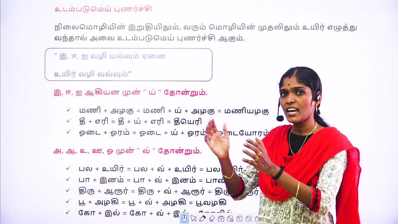 புணர்ச்சி  | உயிரீற்று புணர்ச்சி | மெய்யீற்று புணர்ச்சி | தொகுப்பு - 9