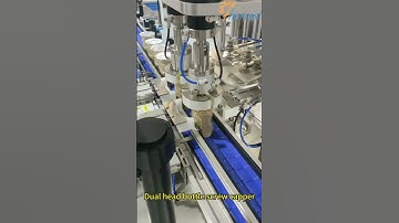 Automatic plastic jar screw capping machine with dual head, Twist off capper
