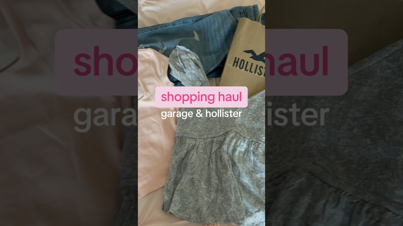 Shopping haul from Garage and Hollister! 🛍️ 