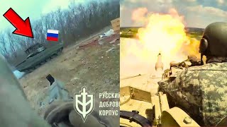 HORRİBLE ATTACK ! Go Pro Battle Ukrainian Soldier Explodes Russian Tank people burned alive