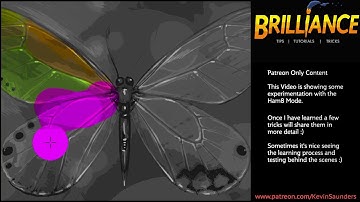 Behind the scenes - LearningHam8 001 in Brilliance II on the Amiga.