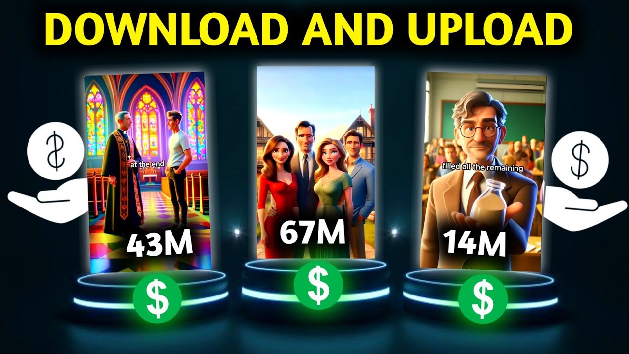Download and Upload Ai Monetizable Shorts | USA Trending