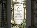 Powerful Prayer for Sisters  #Shorts #prayerforsisters