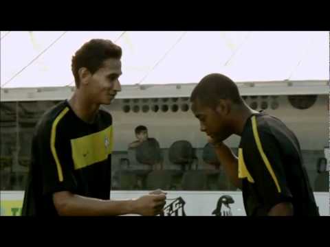 duelo entre robinho neymar e ganso