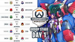 OVERWATCH WORLD CUP GROUP STAGE DAY 1