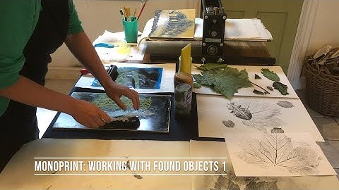 Monoprint: Working With Found Objects 1