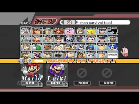 Super Smash Bros. Brawl - Battle #184: Mario vs Waluigi