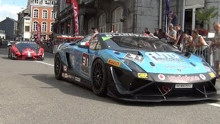 24h of Spa - Pre Race Parade 2014
24h of Spa - The parade 2014
The Total 24 hours of Spa Pre Race Car Parade took over 60 GT3 race cars from the famous Francorchamps circuit to Spa town. 24h of Spa - Pre Race Parade 2014