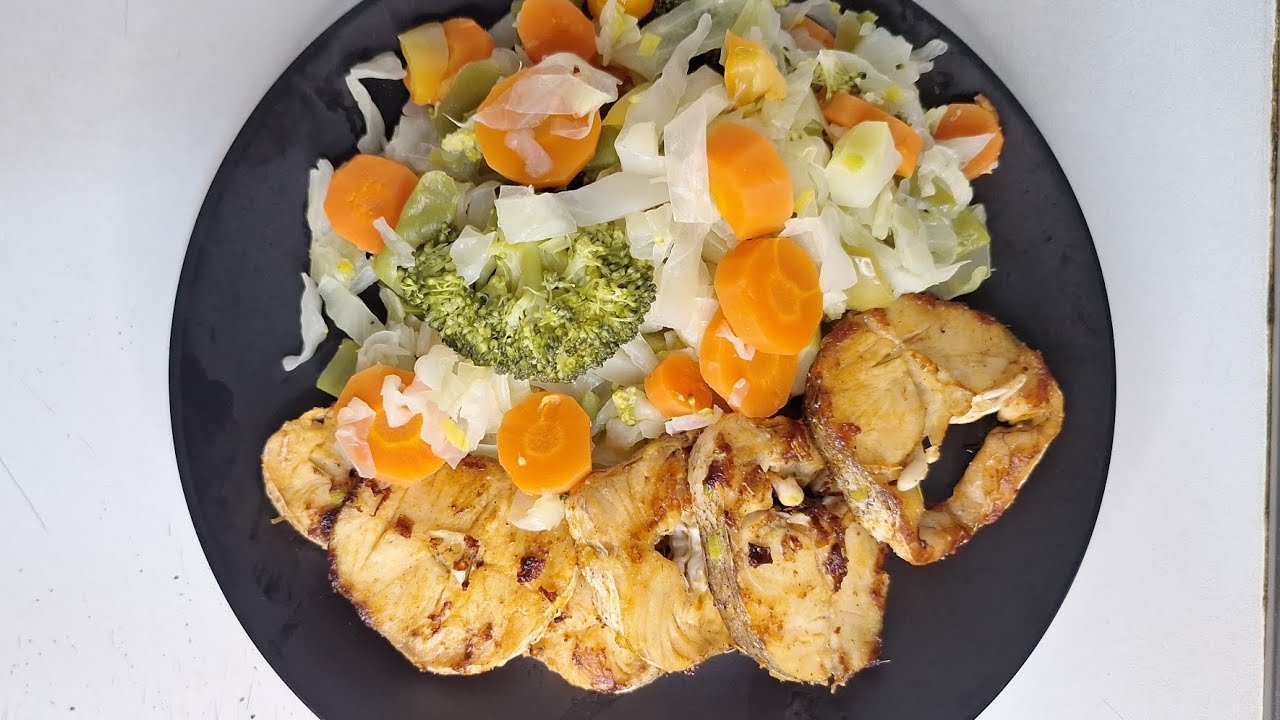How To preper vegetable with fish Quick And easy recipe 