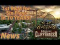 Dr. Diabolical's Cliffhanger, The New Dive Coaster at Six Flags Fiesta Texas.