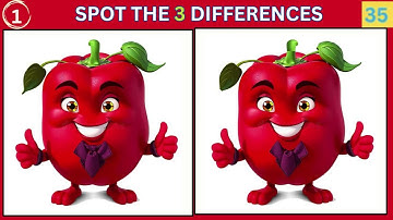 SPOT THE 3 DIFFERENCES, "Unbelievable! " Brain Teasers Ahead! Test Your IQ, Preceptive Genius