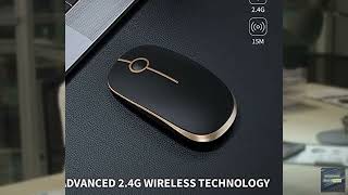 Review - Vssoplor Wireless Mouse, 2.4G Slim Portable Computer Laptop Mouse with Nano Rece