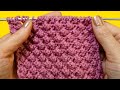 💛 EASİEST 3D Waffle Knit Stitch EVER !
