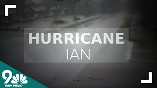 Storm surge time-lapse in Sanibel Island as Hurricane Ian moves in