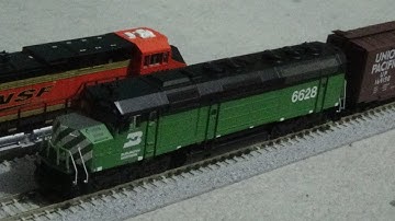 Athearn 16817 | EMD F45 Diesel Locomotive | Burlington Northern 6628 | N Scale | Model Train Review