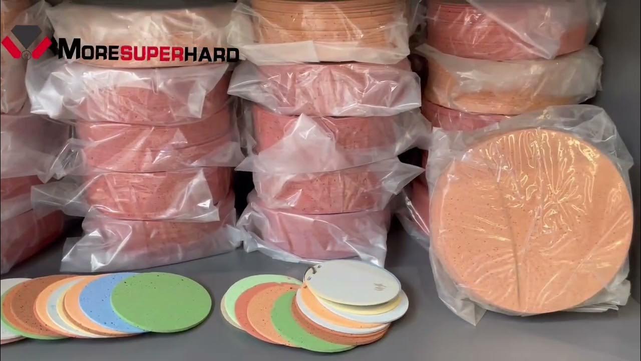 HR 14H Black polyurethane polishing pad YouTube