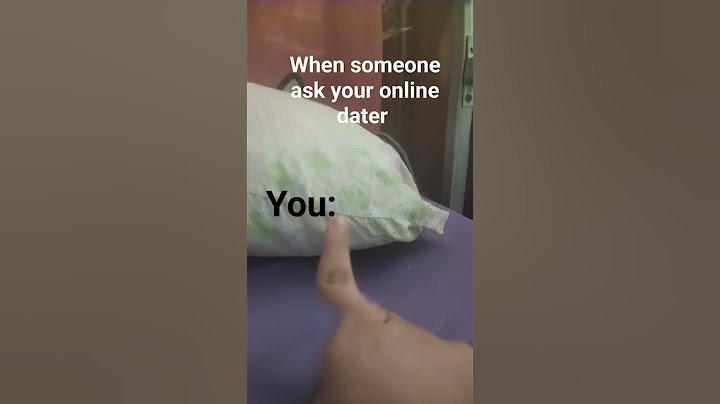 you're not online dater