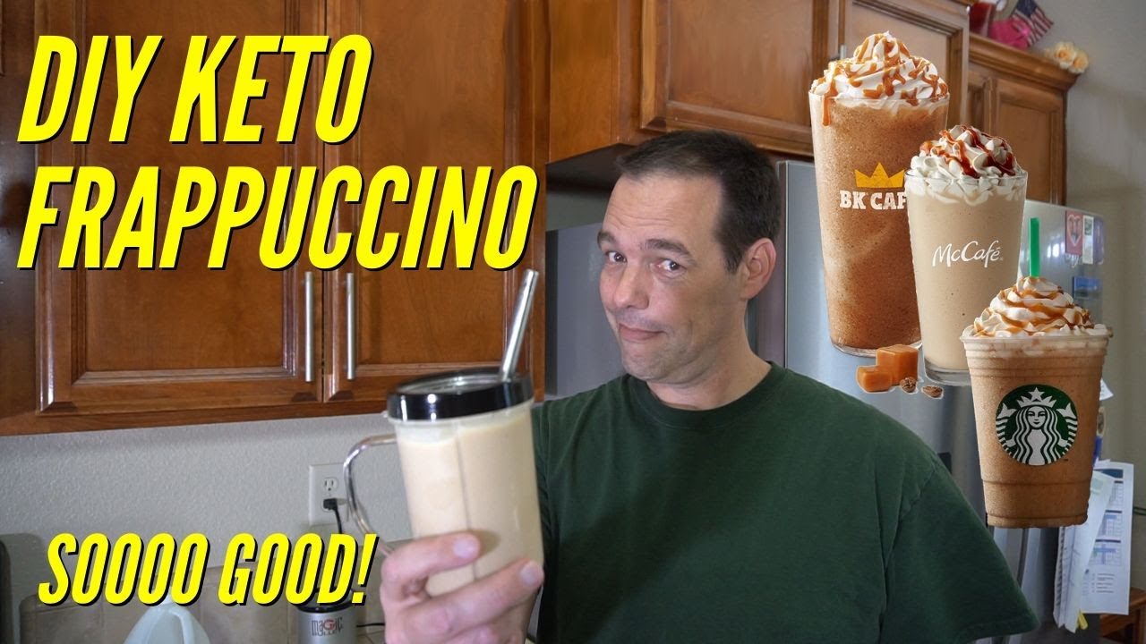 Keto Frappuccino DIY Low Carb Frappe Blended Coffee Drink YouTube