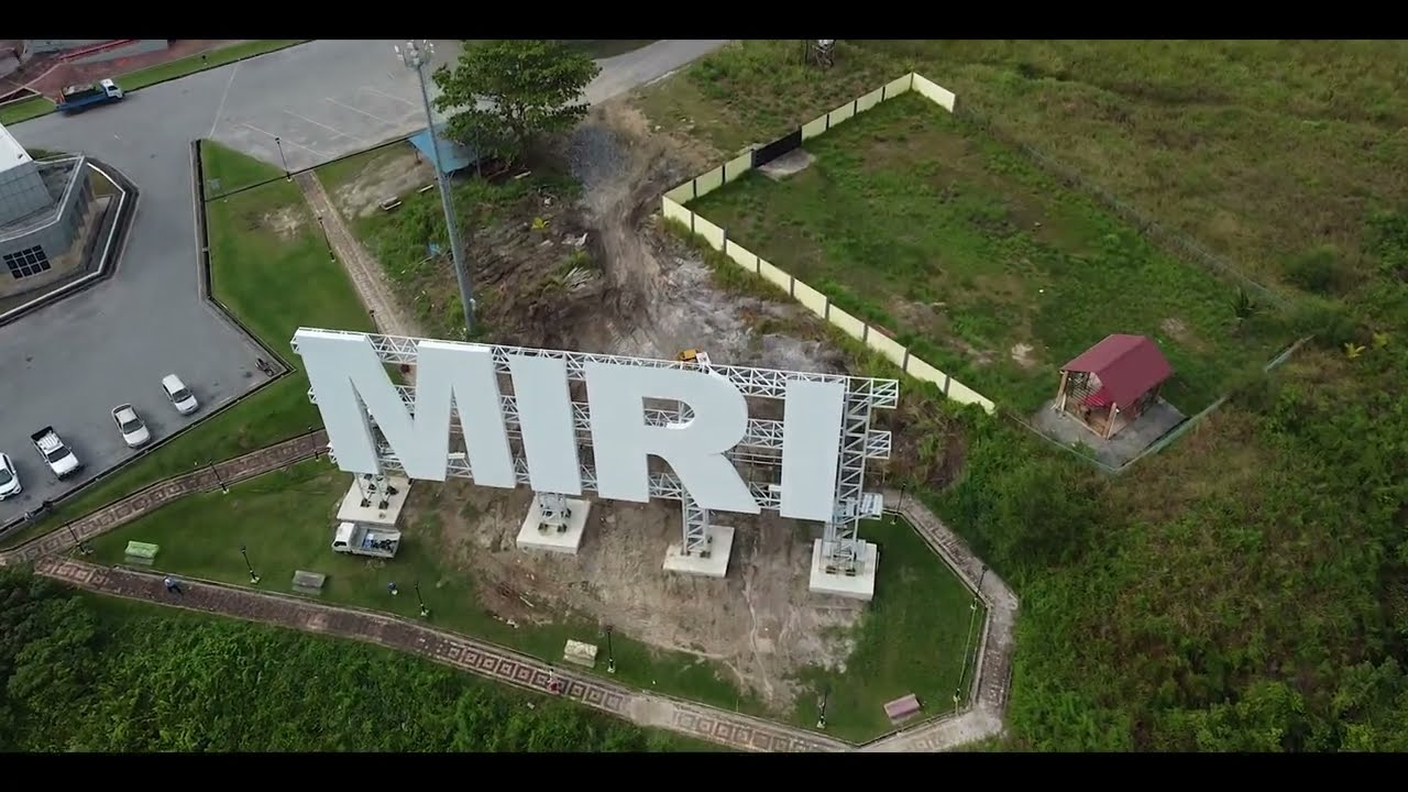 HOLLYWOOD STYLED SIGN | MIRI, SARAWAK, MALAYSIA | DJI DRONE SE VLOG 26 2022 4K | CANADA HILL