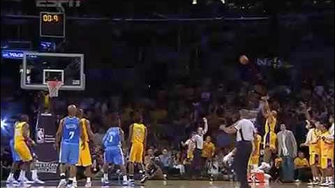 Derek Fisher buzzer beater three in Game 1 vs. the Nuggets