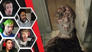 Let's Players Reaction To Jack Showing You 'The Gift' | Resident Evil 7