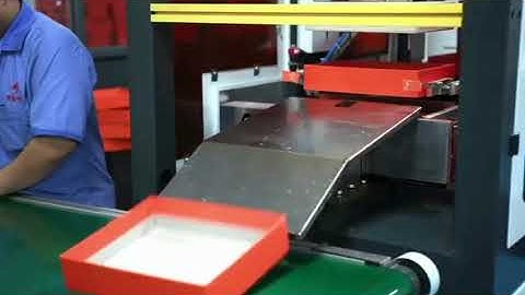 Full automatic rigid box machine. Email yvette@dghongming.com Tel 0086-13829101603